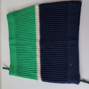 Lululemon Falling Freely Neck Warmer - Navy Blue Green